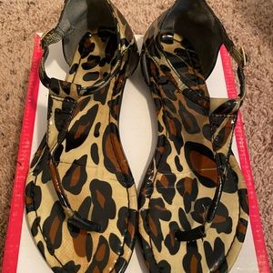 Jessica Simpson leopard sandals